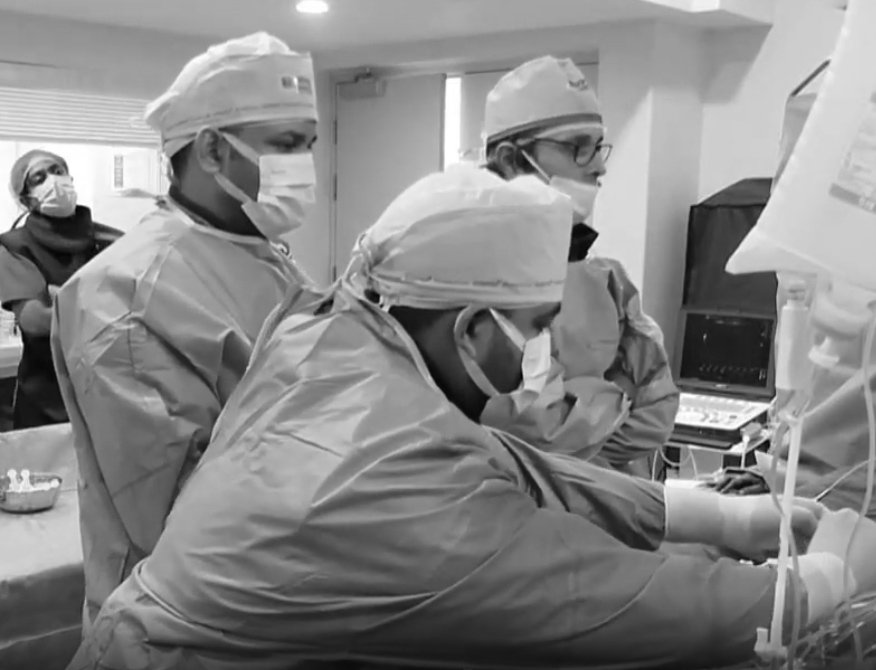 Angiogram before-and-after image showing successful CTO PCI recanalization