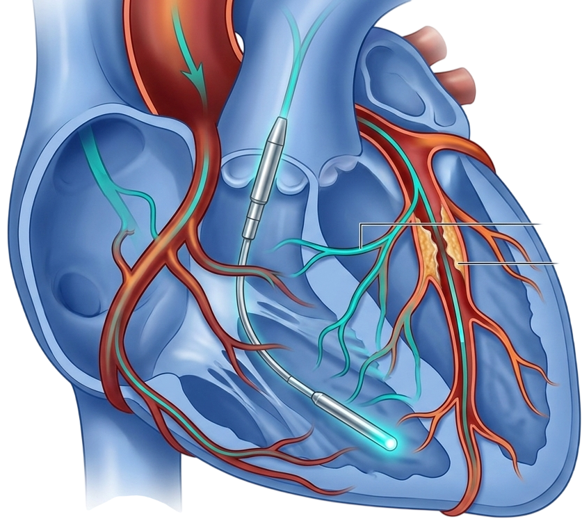 Diagram of the retrograde CTO PCI approach via collateral channel crossing