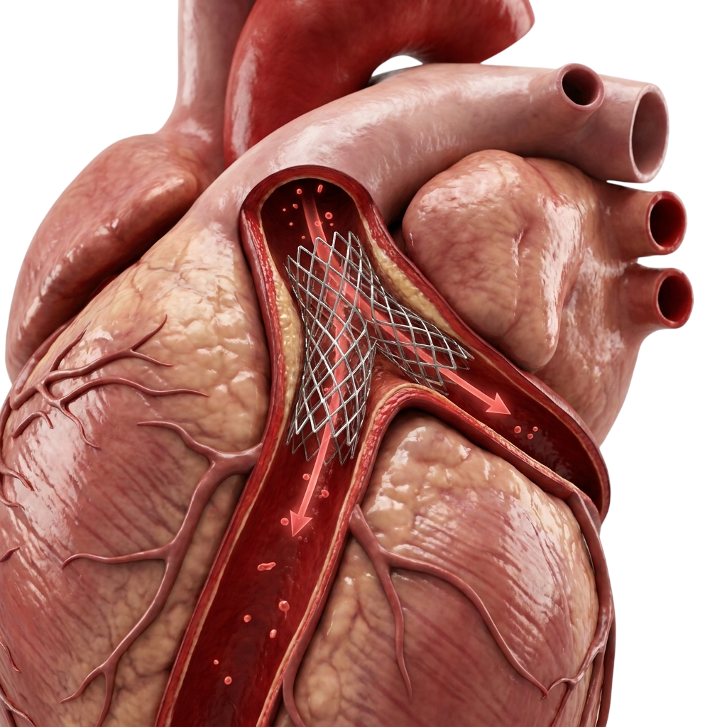 IVUS-guided left main coronary PCI procedure imaging